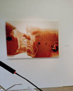 Klaus, Hybridbild auf Leinwand, 110 x 150 cm, 2002